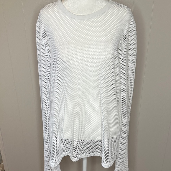 Dolls Kill Tops - NWOT Dolls Kill Ashen Atlas Unisex Fishnet Top - White